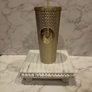 NEW Starbucks 2022 Gold Holiday Tumbler (26oz)